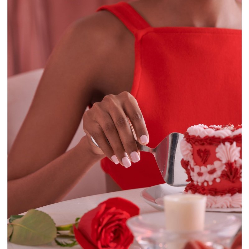 KISS colorFX by imPRESS Valentine’s Day Press On Nails, ‘Cherished’, Pink Short Squoval, IMPROVED adhesive, Up to 10-Day Hold, Nail Kit Includes 30 Fake Nails, Prep Pad, Manicure Stick, Mini Nail File