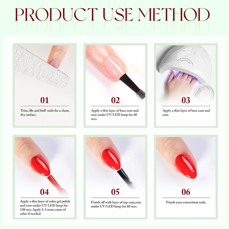 Double Rhythm 15ML Dark Red Gel Polish Pure Sheer Same Color Same Bottle Soak Off Gel Polish Art Manicure Salon DIY at Home for Women (Blood Red-A1378)