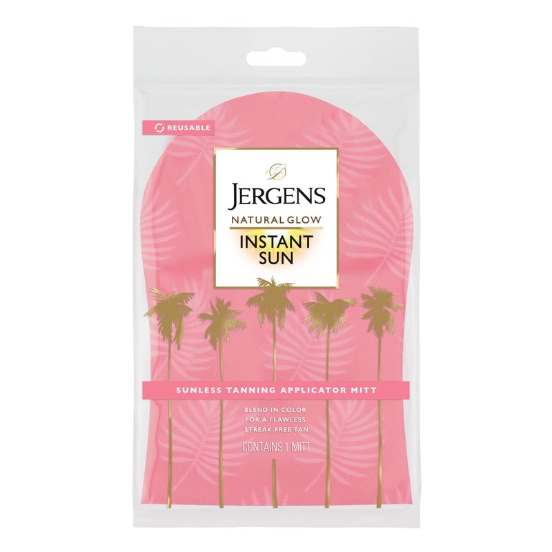 Jergens Natural Glow Body Applicator Mitt, Flawless, Streak-free Tanning Blender Glove, Reusable Tanning Mitt Protects Hands