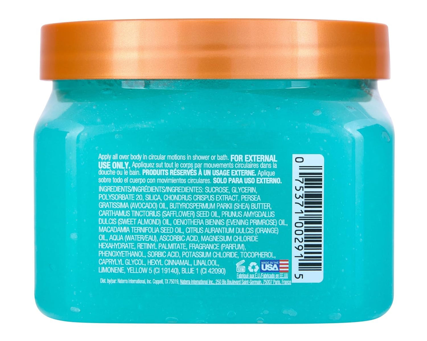 Tree Hut Blue Lagoon Shea Sugar Scrub, Exfoliating, Hydrating & Moisturizing Body Scrub with Shea Butter & Nourishing Essential Oils, Smooth & Soften Skin, 18 oz