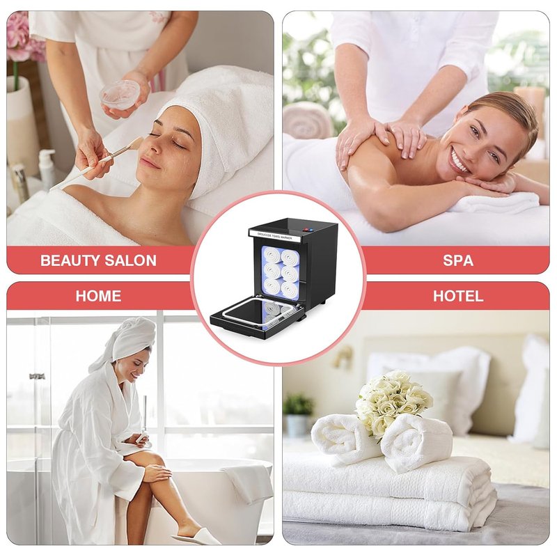 Skiennix Hot Towel Warmer - Professional Mini Towel Heater for Spa & Salon | 5L Black