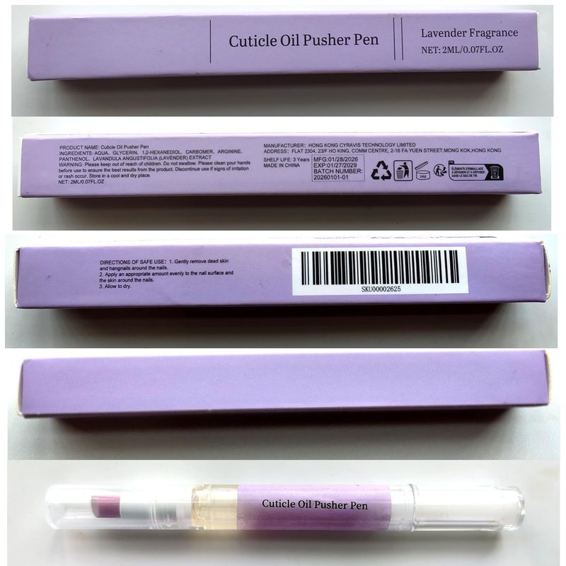 2-in-1 Cuticle Oil Pusher Pen,2026 New Ceramic Cuticle Pusher Oil Pen,Ceramic Cuticle Pen for Nails,Nail Care Tool for Dry Damaged Nails Hangnails Moisturize Polish Brighten 2Pcs