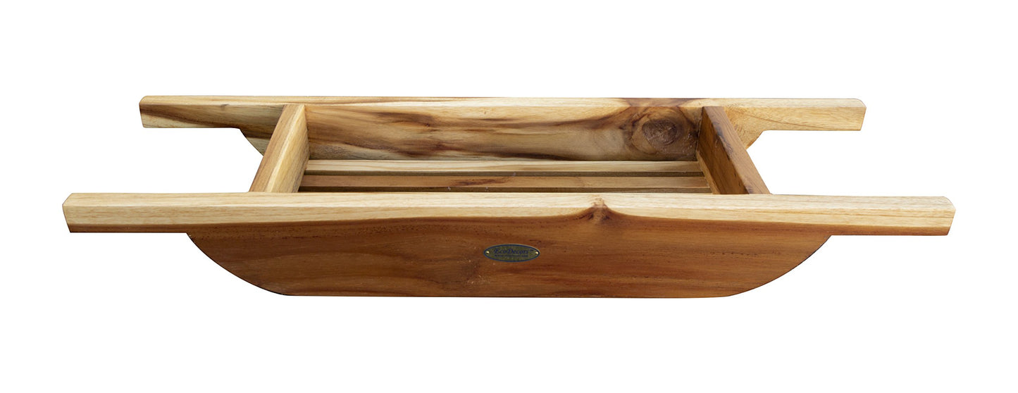 EcoDecors, 29 inch, Bath Tray for Tub, Bath Tub Tray Wood, Bathtub Table, Caddy for Bathtub in Natural Teak