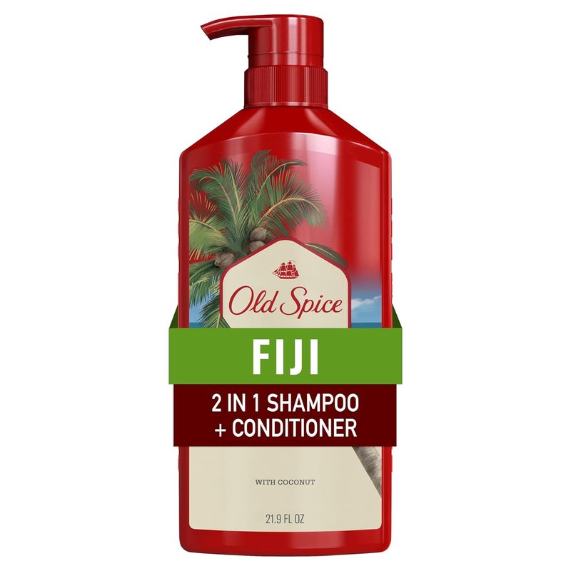 Old Spice 2-in-1 Shampoo & Conditioner - Fiji Coconut & Tropical Wood Scent, 21.9 fl oz | All Hair Types