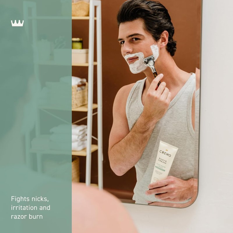Cremo Silver Water & Birch Shave Cream | Ultra-Slick Shaving Cream for Men - 6 Fl Oz (Pack of 2)