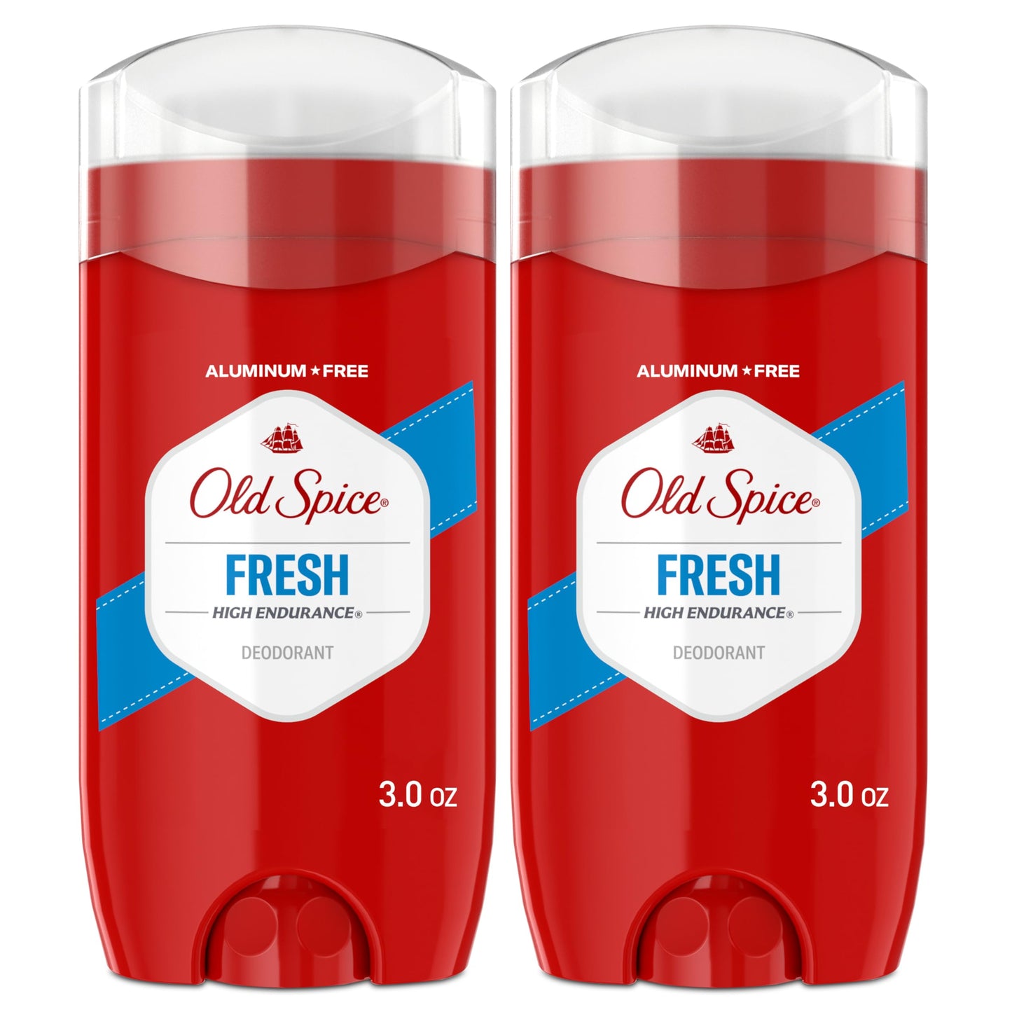 Old Spice Aluminum Free Deodorant for Men, High Endurance, 24/7 Lasting Freshness & Long Lasting Scent, 24/7 Advanced Sweat & Odor Protection, Fresh Scent, 3.0 oz (Pack of 2)