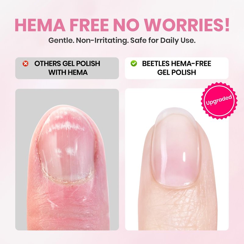 Beetles 5 Pcs White Gel Nail Kit with U V Light, 10ML HEMA-Free Cloud White Gel Polish Set Portable Manicure Kit with Base & Top Nails File Coat Soak Off Home Travel Salon Tools Gifts for Women Girls