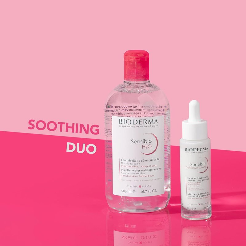 Bioderma Sensibio H2O Micellar Water - Gentle Makeup Remover for Sensitive Skin | Fragrance-Free, No Rinse