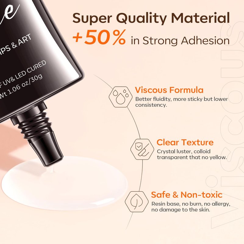 Modelones Nail Dehydrator & Primer - 4 in 1 Rhinestones Glue, 15 ml
