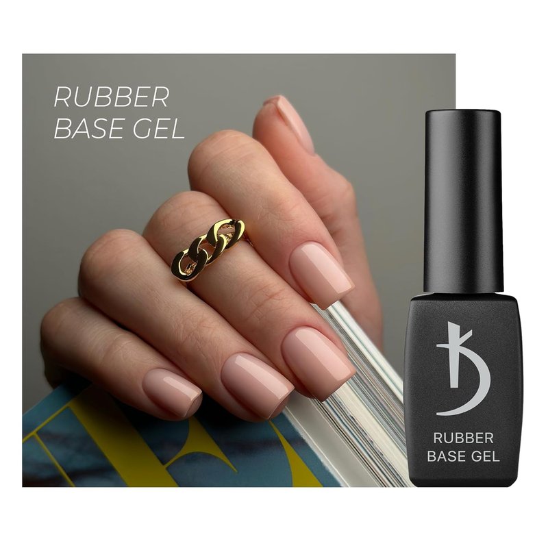 Rubber Base Gel - 8ml LED/UV Nail Polish Coat for Long-Lasting Nails | Easy to Use, Non-Toxic & Scentless