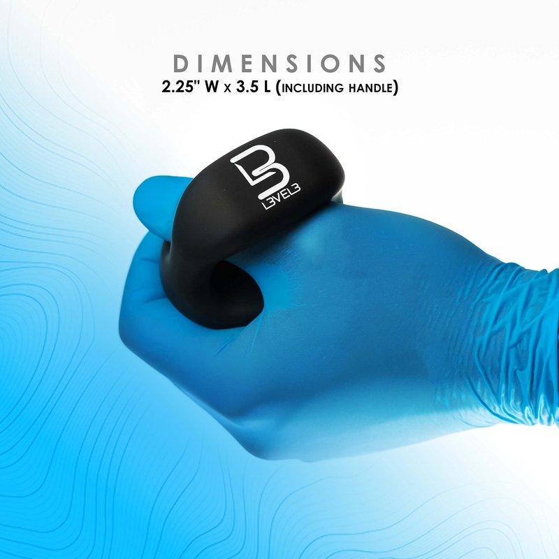 L3 Large Finger Brush - Barber Supplies and Barber Accessories - Gentle for Comfort Yet Firm for Brushing - Nylon Bristles - Use for Clippers and Personal Care