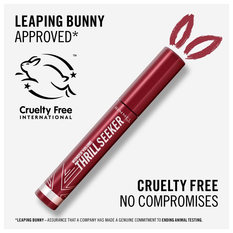 Rimmel London Wonder'Volume Thrill Seeker, 001 Extreme Black, Mascara, Bold Volume, Lengthening, Weightless Feel, Doesn't Clump, Smudge-Free, 0.30oz