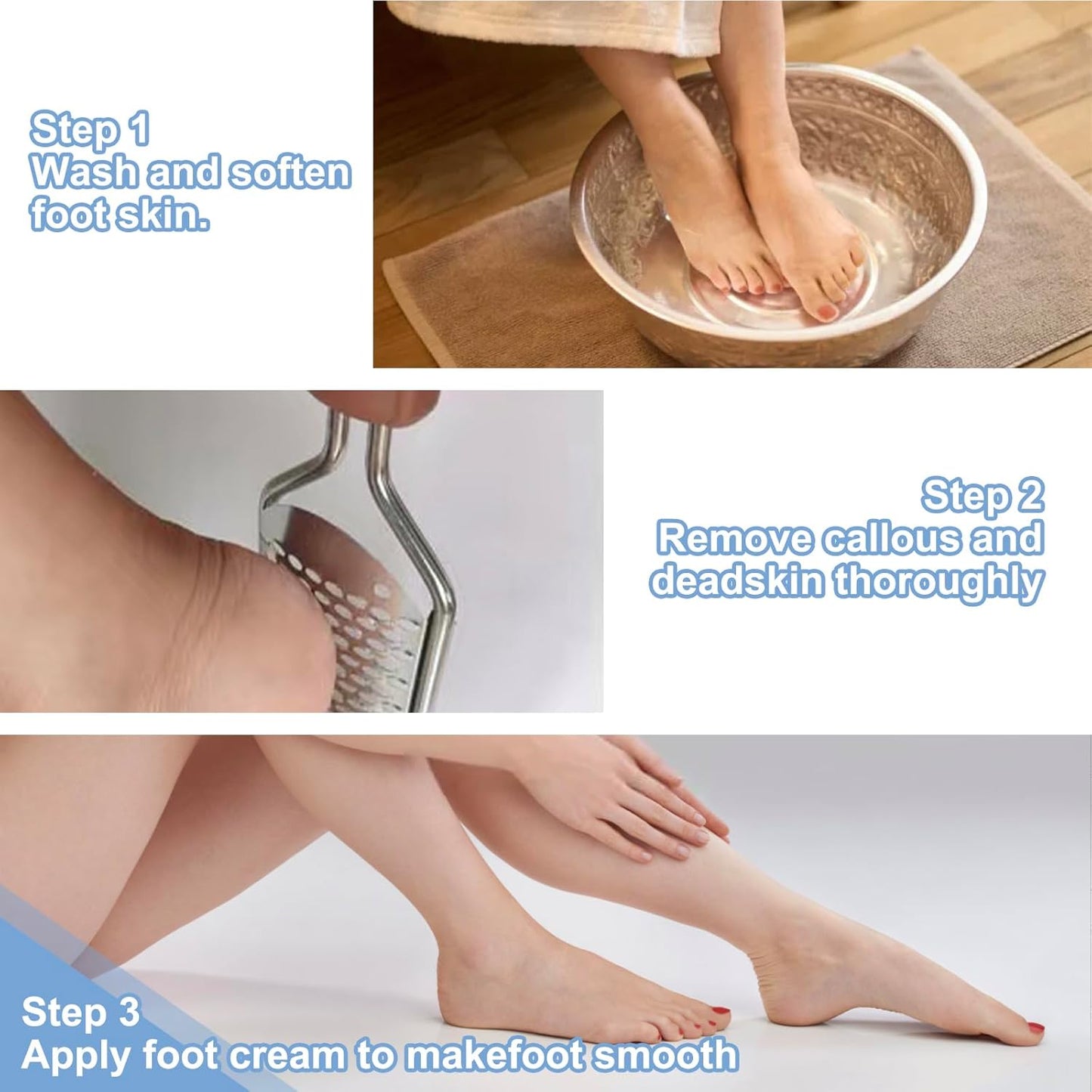 Skiennix Professional Foot Scrubber - Dead Skin Remover & Callus File for Cracked Heels | Pedicure Tool
