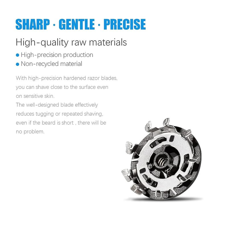 HQ8 Replacement Heads for Philips Norelco Shavers, Compatible with Philips Razor and Aquatec Shavers AT750 AT751 AT890 Heads, 6PCS