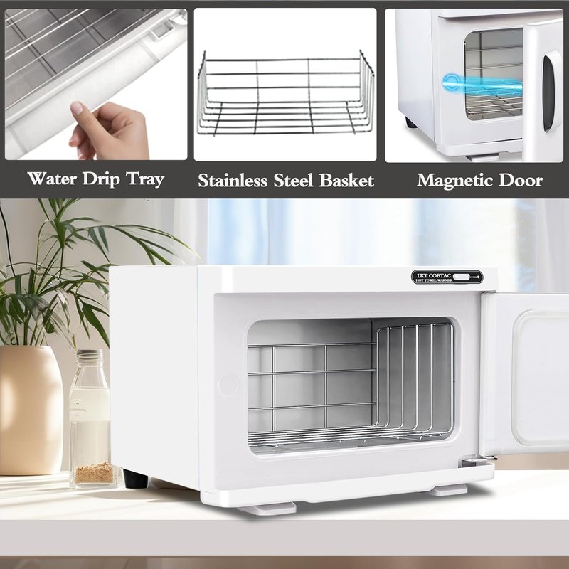 Skiennix Hot Towel Warmer - 8L Medium Capacity Heater for Spa, Salon & Home Use