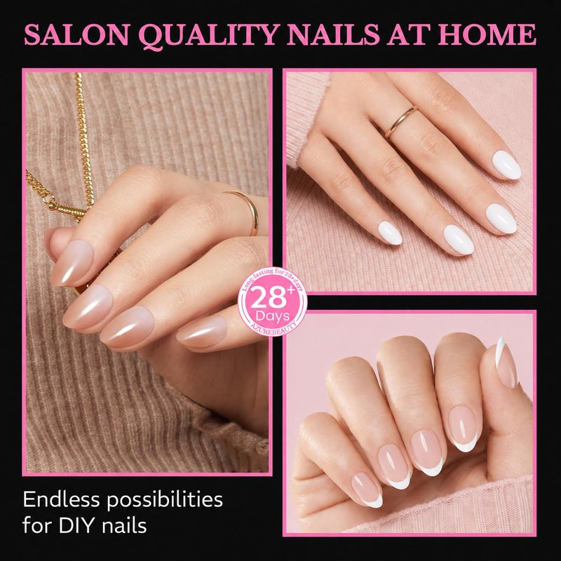 AZUREBEAUTY Extra Short Almond Nail Tips, 600pcs Pre Etched Soft Gel Nail Tips 15Sizes Acrylic Fake Nails Half Matte Full Cover Clear Press On False Nail Extensions for DIY Manicure at Home Nail Art