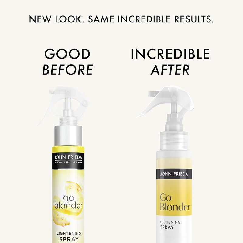 John Frieda Go Blonder Lightening Spray - Gradually Lightens Blonde Hair | Citrus Botanical Blend, 3.5 Oz (Pack of 2)
