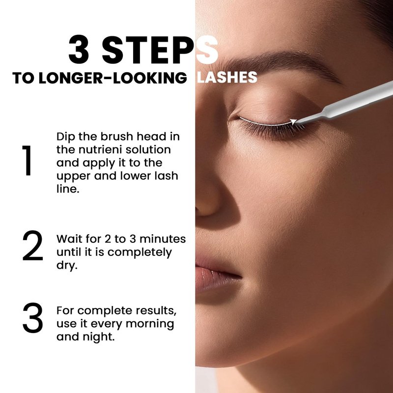 LA MAESII Lash Serum, Eyelash Growth Serum with Advanced Formula, Eyelash Enhancing for Longer Thicker and Fuller Looking Lashes, Vegan & Cruelty-Free for Sensitive Eyes (5mL)
