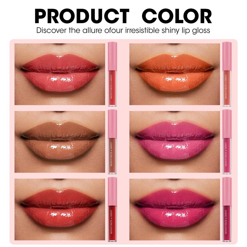 AZEN 30 Pack Lip Gloss Bulk Set, Shimmery Lip Gloss for Women and Girls With Rich Varied Colors, Mothers Day Gifts for Women