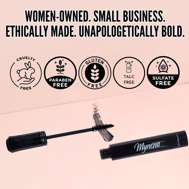 Mynena Blue Lash Tubing Mascara | Smudge-Proof Flake-Free Long Lasting Lightweight Eyelash Extension Effect | Lengthening Defining Curling Buildable Formula Eye Makeup