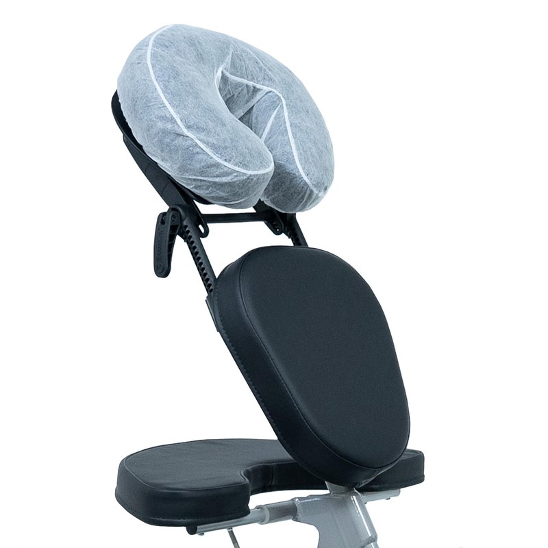 EarthLite Fitted Disposable Face Cradle Covers – Medical-Grade, Soft, Non-Sticking Massage Headrest Covers for Massage Tables & Massage Chairs (50 Count)