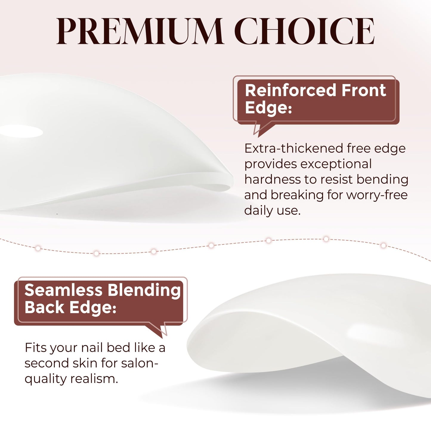 UNA GELLA White Press On Nails Short: Almond Soft Gel Press Ons Kit with Nail Tips Glue on Nails, 16 Sizes - 32 Reusable Fake Nails Kit, Milky White