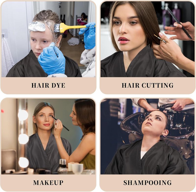 Salon Client Gown - Adjustable Hair Cutting Robe for Barbers & Stylists | Professional Smock