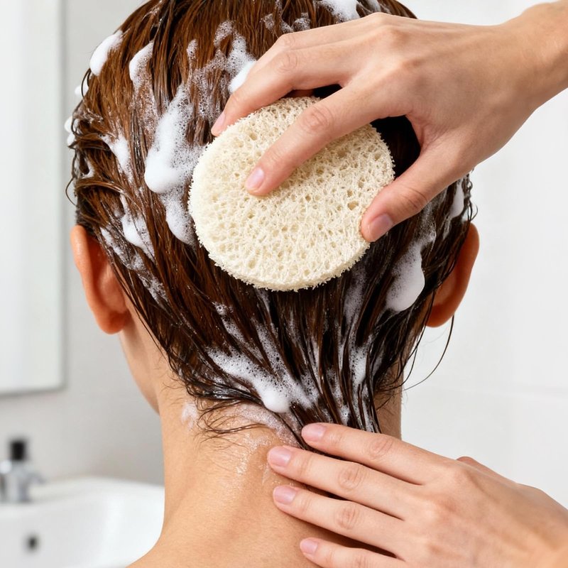 25 PCS Natural Loofah Face Scrub Pads, 2.36in Face Loofah Pads, Loofa Exfoliating Facial Scrub Pads for Makeup & Dead Skin Removal, Cleansing Skin for Women and Men
