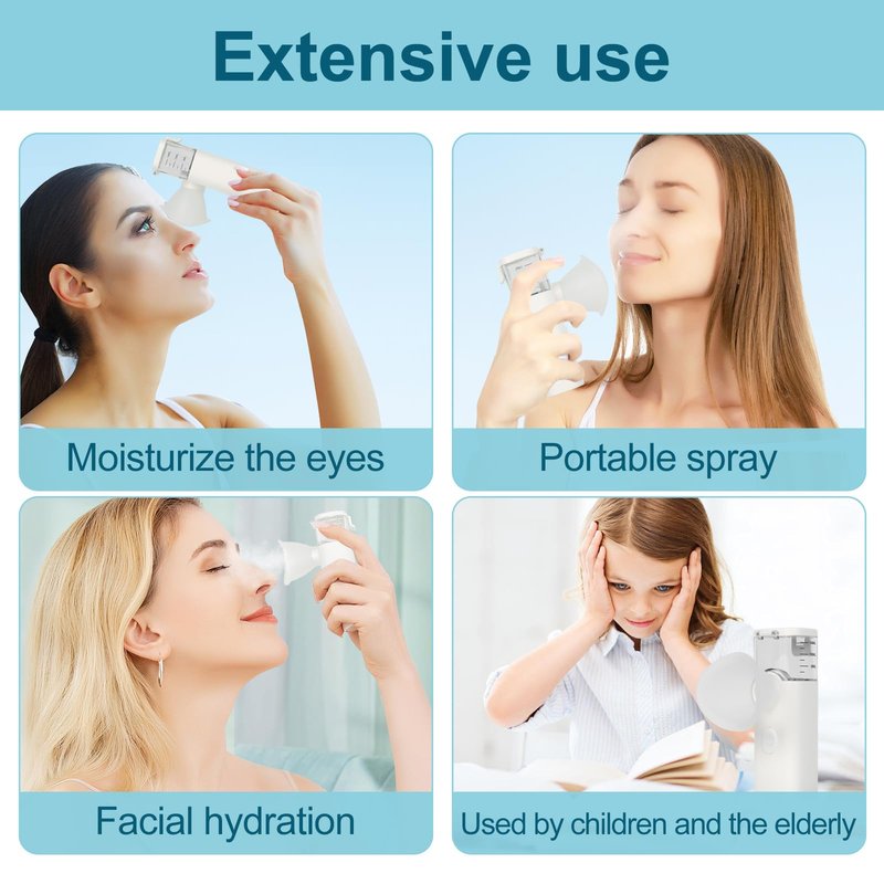 OTBK Portable Nano Mist Humidifier - Personal Eye & Face Moisturizer, USB Rechargeable Sprayer for Comfort