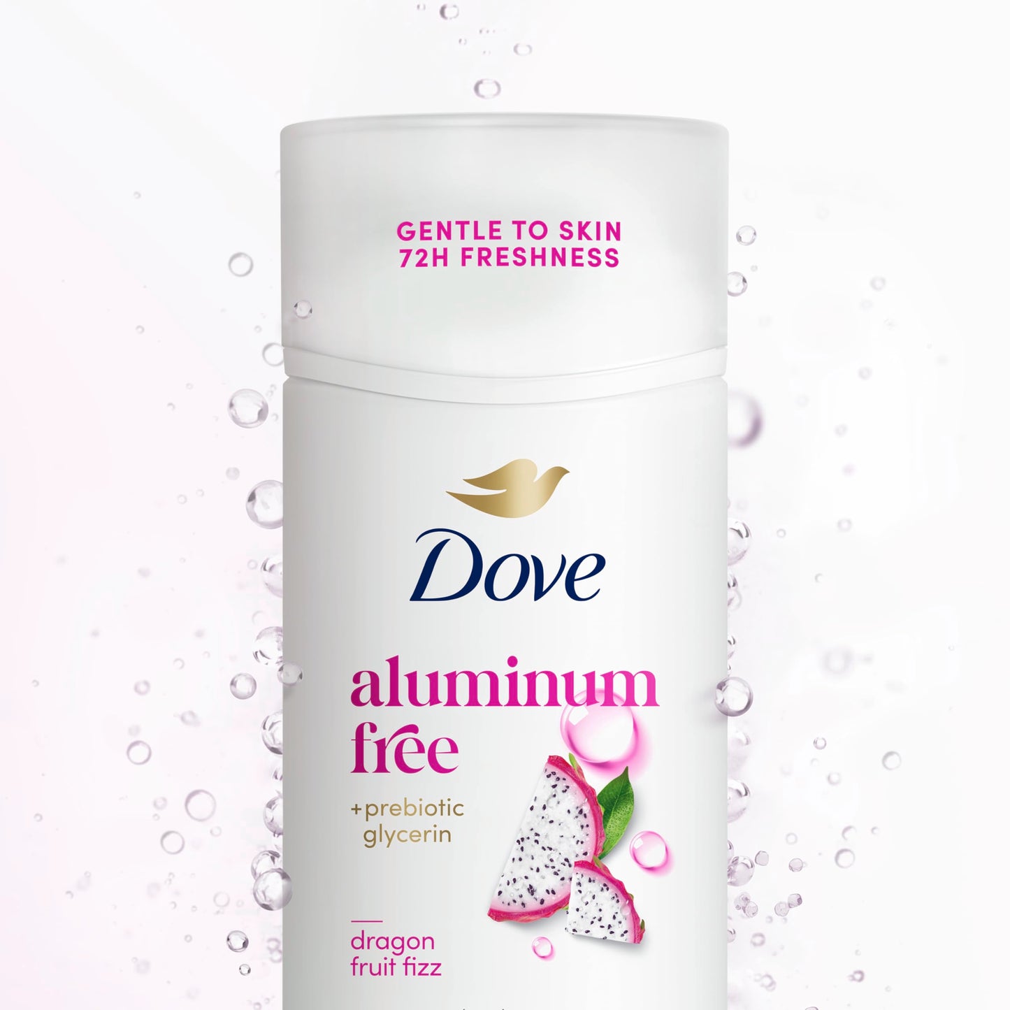 Dove Deodorant Stick Dragon Fruit Fizz for 72 Hour Odor Protection Aluminum Free 2.4 oz