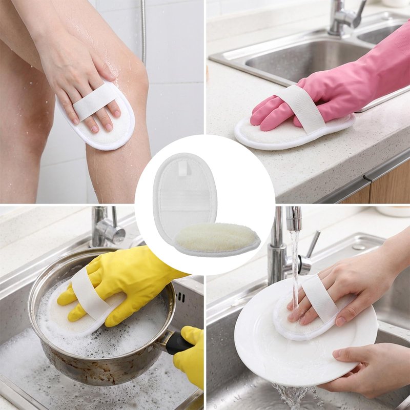 Afcabakila 24 Pcs Loofah Pack Loofah Pads Bulk Exfoliating Pad Body Scrubber Bath Scrubber Bath Shower Spa Gentle Cleansing for Men Women Shower Baths and Spa Travel