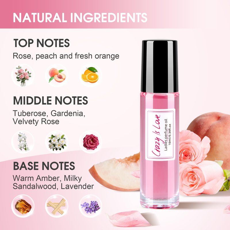 NQJYXZP Pheromones Perfumes for Women, Roll On Perfume Oil Long Lasting, Premium Cologne Perfume Oil for Woman to Attract Man, Woman Fragrance Amplify Your Charm Addictive Personal Perfume