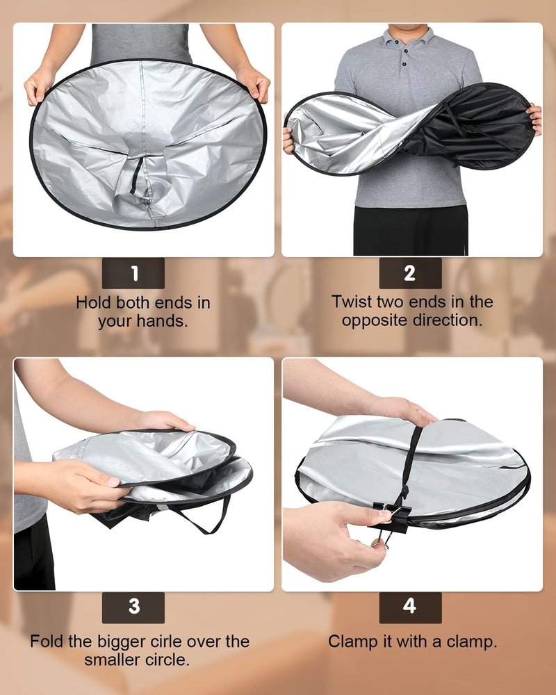 Lictin Hair Cloak - Black Waterproof Foldable Barber Cape Apron, Professional Haircut Cape with 1PCS Comb