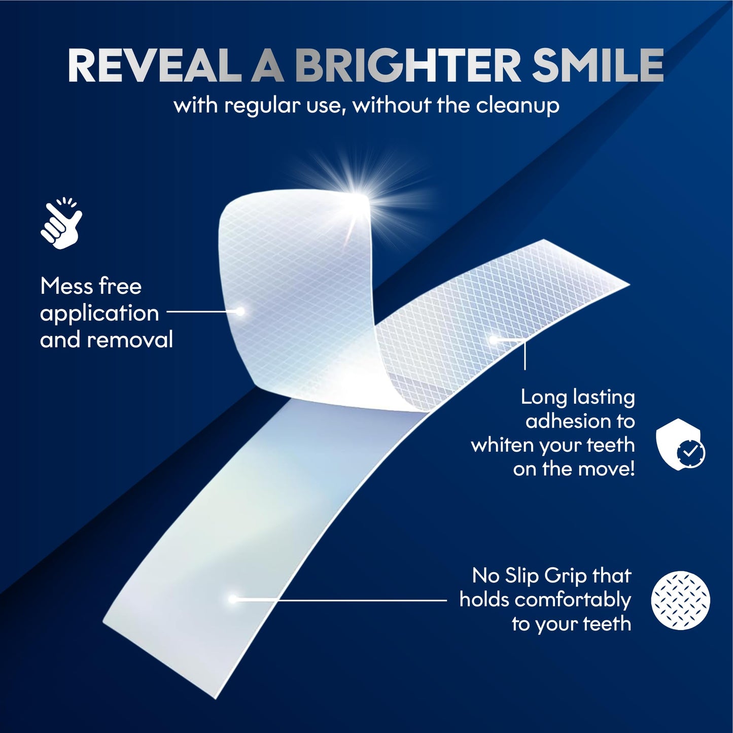 Teeth Whitening Strips | 14 Strips - 7-Day Mint-Flavored Treatments for Sensitive Teeth | Non-Toxic Whitening Strips | Enamel Safe & Peroxide-Free | Removes Stains in 7 Days | Teeth Whitening
