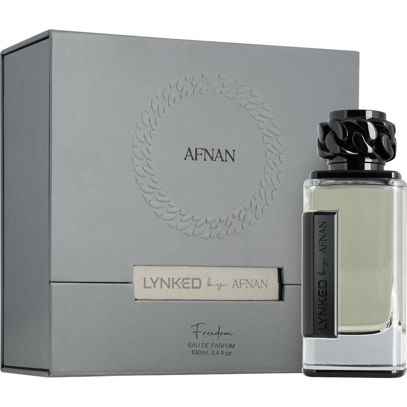 Afnan Lynked Freedom (Black) For Men Eau De Parfum, 3.4 Fl. Oz