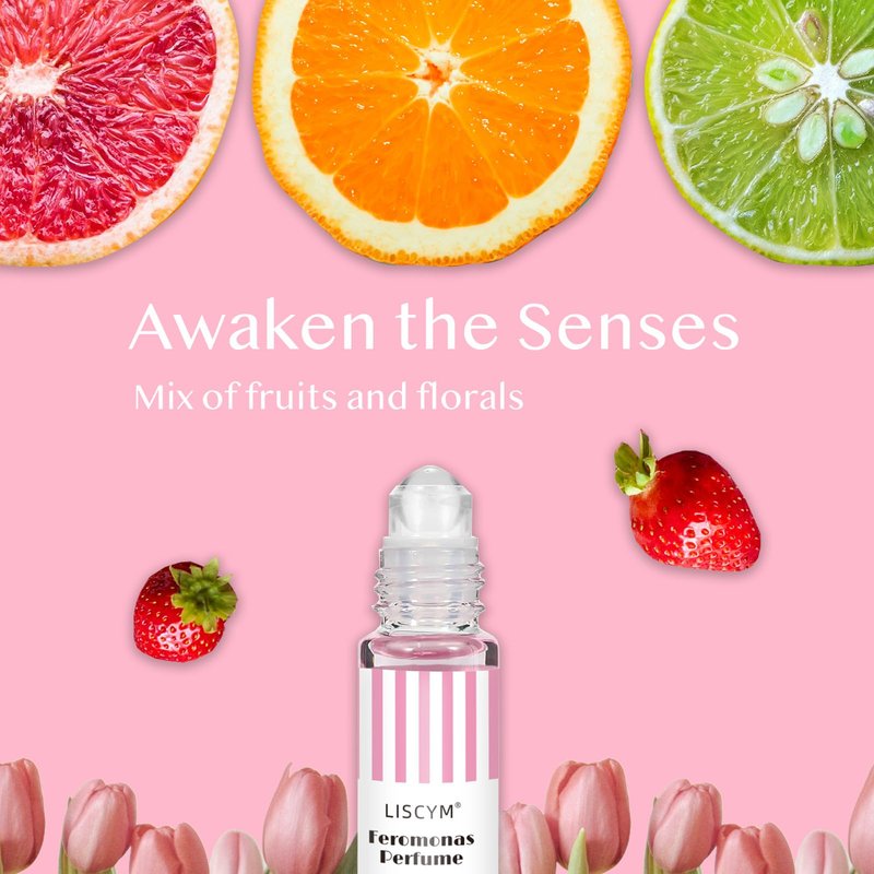 Liscym Pheromones Perfumes for Women, Long-Lasting Roll-On Perfume Travel Size Fragrance Oil with Feromonas to Attract Men,Samples (15 ml)