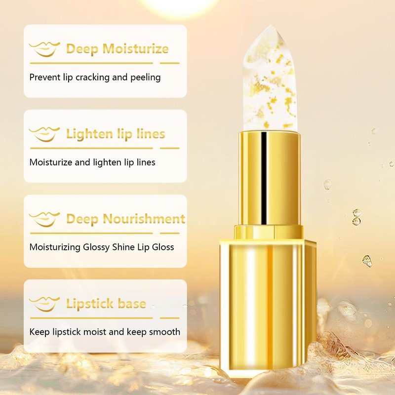2PCS True Tone Ph Adjusting Lipstick for Women, Transferproof Clear Lip Gloss That Changes Color, Long Lasting Moisturizing Tinted Lip Balm, Non-Sticky Formula