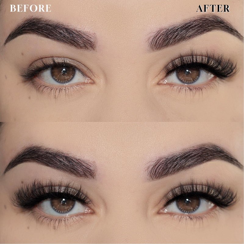 FARRED Natural Lashes Short Eyelashes Wispy False Mink Clear Band & Black Lash Strips Mixed 14 Pair Natural Look Fluffy Cat Eye Strip Eyelash Small Fake Lashes Full Pestañas Set for MUA and Beginners