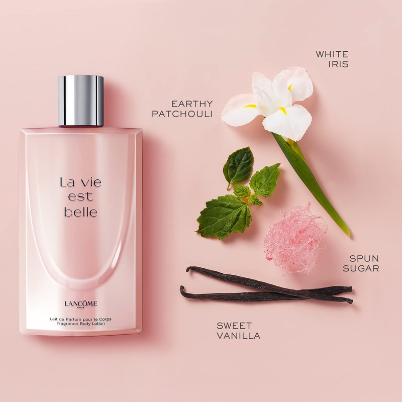 Lancôme La Vie Est Belle Scented Body Lotion - Smoothes, Illuminates & Hydrates Skin - With Iris, Patchouli, Vanilla & Spun Sugar - 6.7 Fl Oz