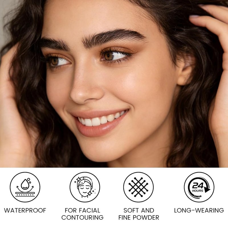 LYNEMOGA 6 Matte Nude Shadows,Mini Eyeshadow Palette for Women Girls, Multi-Use Powder for Eye, Contour Brows, Long-lasting Neutral Eye Shadows Waterproof Smokey Professional Makeup Kit