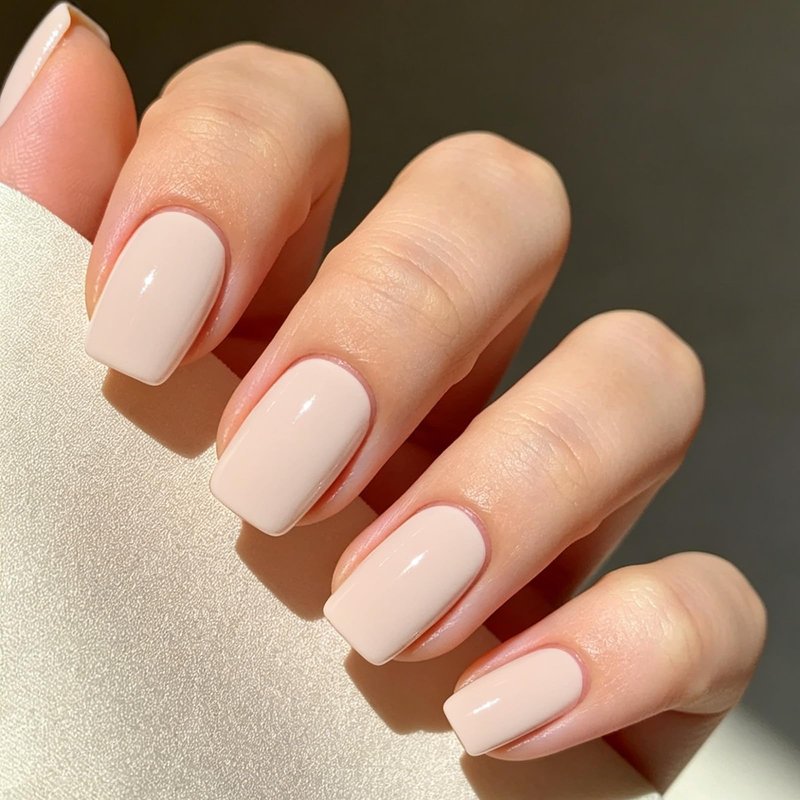 Modelones White Press on Nails, Short Square Fake Nails, Reusable Nail Kit with Nail Glue Adhesive Tabs Mini Nail File, Summer Nails Press Ons 32Pcs 16 Sizes, Women Girl Gift