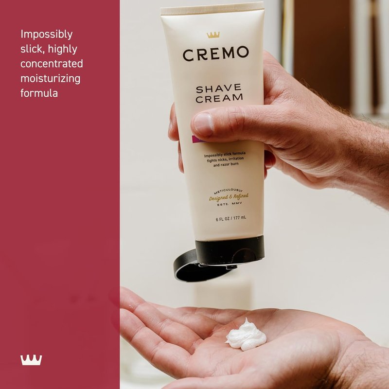 Cremo Shaving Cream for Men - Ultra-Slick Formula to Prevent Nicks & Razor Burn | 6 Fl Oz (2 Pack)