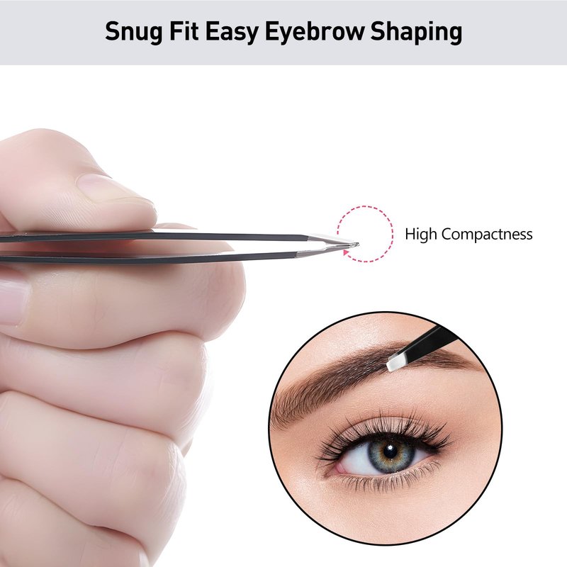 Kootinn Eyebrow Trimmer Kit, 6 in 1 Eyebrow Scissors, Tweezer, Eyebrow Razor, Eyebrow Brush and Comb for Women