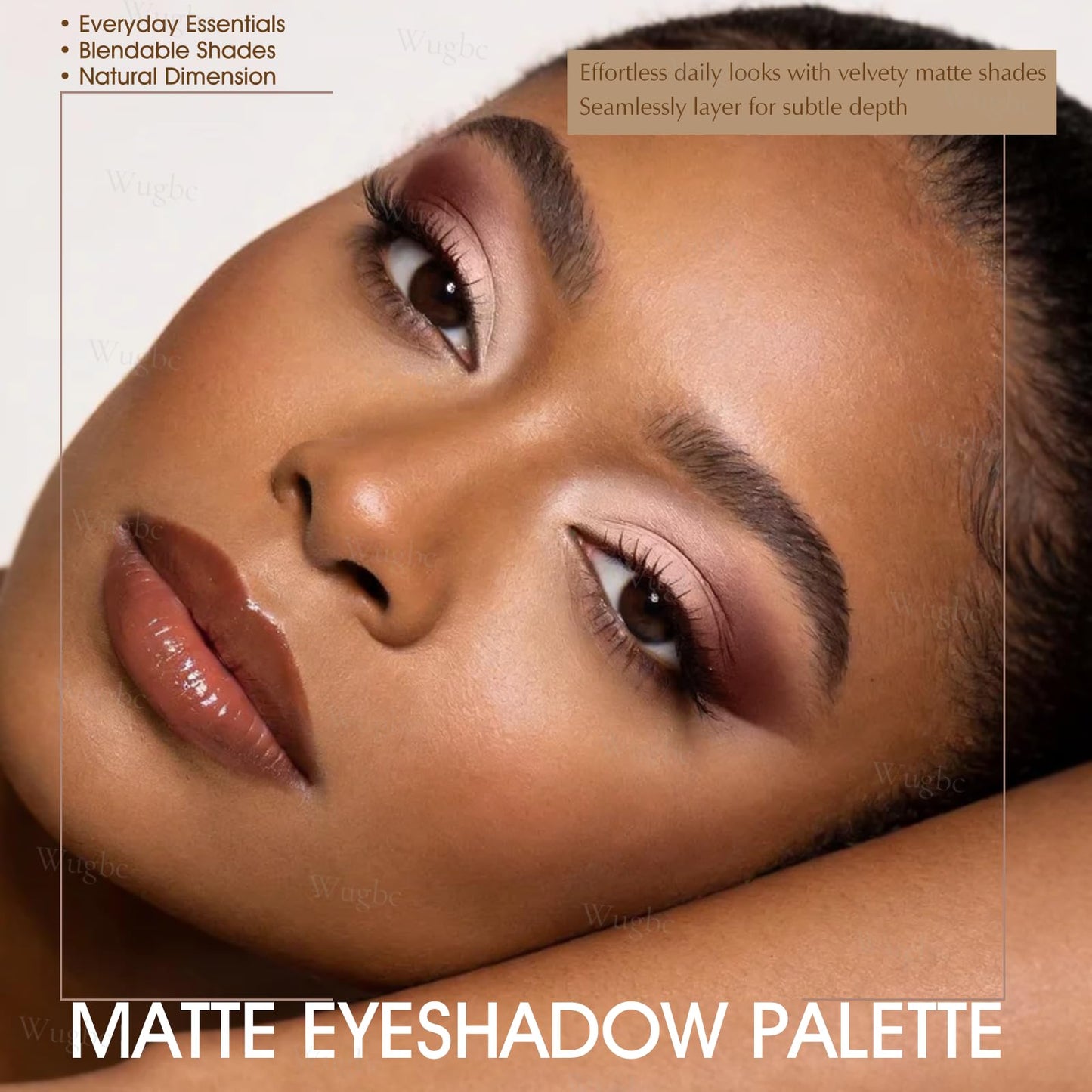 Wugbc 10 Colors Matte Eyeshadow Palette, Neutral Taupe Mauve Grey Brown Eye Shadow for Older Women, Long Lasting Blendable Smooth Versatile Nude Natural Smokey Eyeshadow Cool Toned Contour Makeup