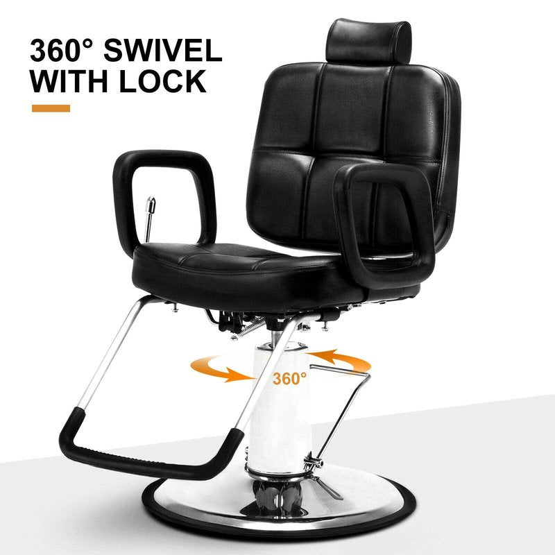 Artist hand Hydraulic Recline Barber Chair Salon Chair for Hair Stylist Heavy Duty Tattoo Chair Shampoo Beauty Salon Equipment