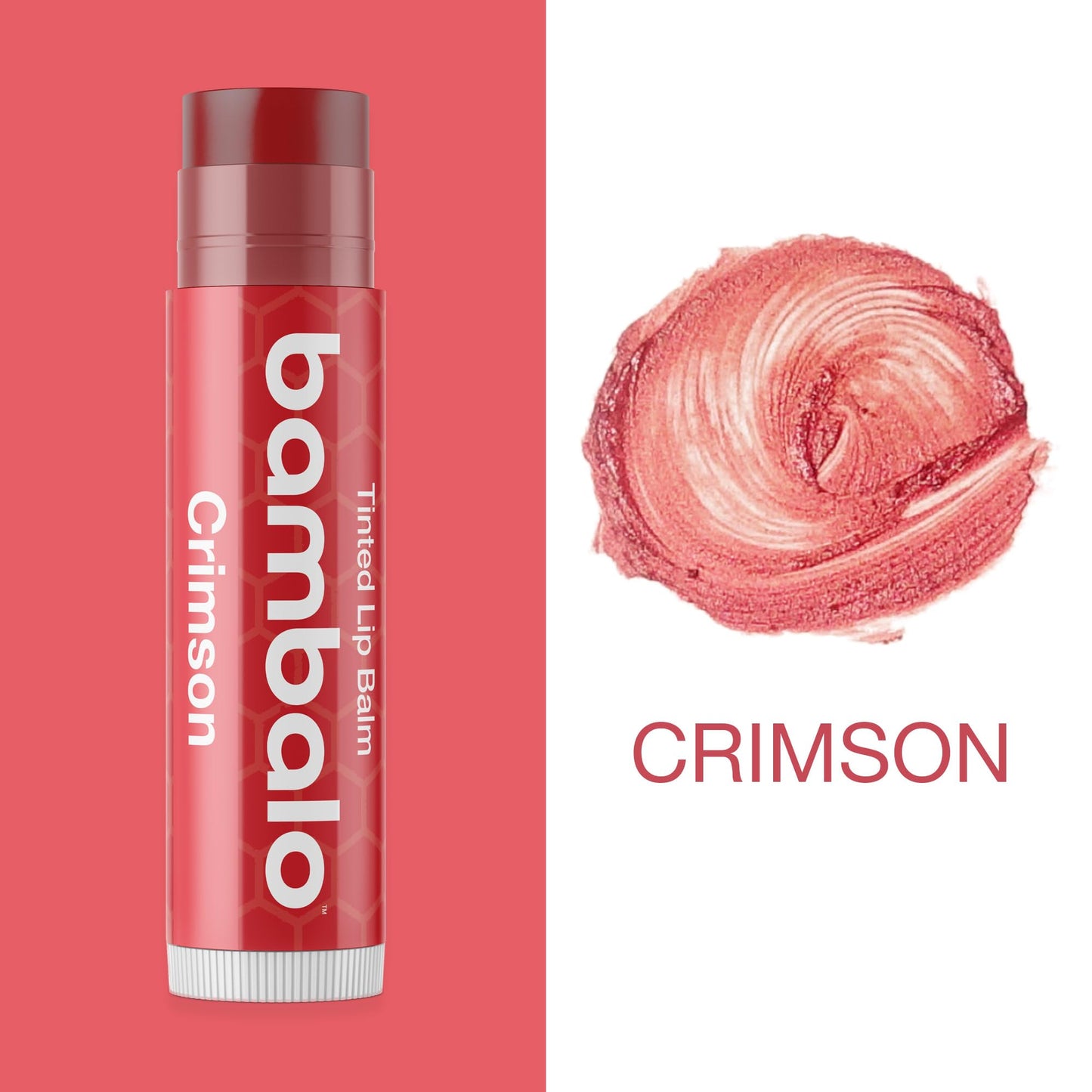 Tinted Lip Balm Variety - Bambalo 4-Pack Moisturizing Hydration Care - Assorted Shades - Natural Organic Formula - Lightweight Smooth Tint - Made in USA