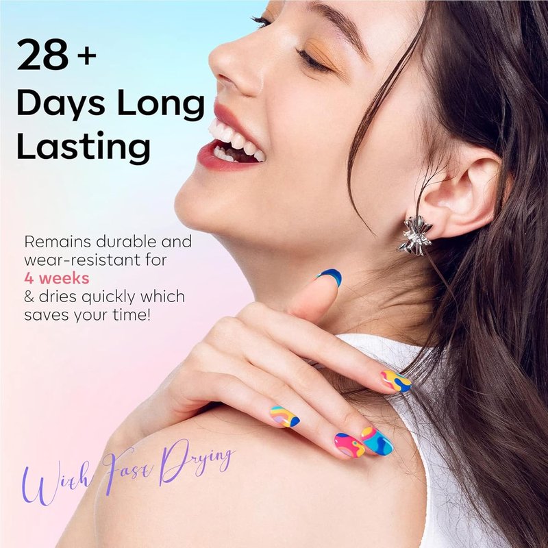 Modelones Gel Nail Polish Set - 6 Vibrant Neon Colors for Spring/Summer | Soak Off LED Manicure Gift