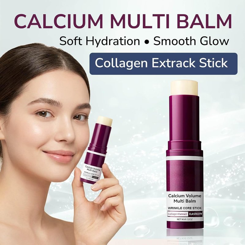 Skiennix Calcium Multi Balm Stick - Firming & Hydrating Collagen Balm for Eye, Face & Neck (2PCS)