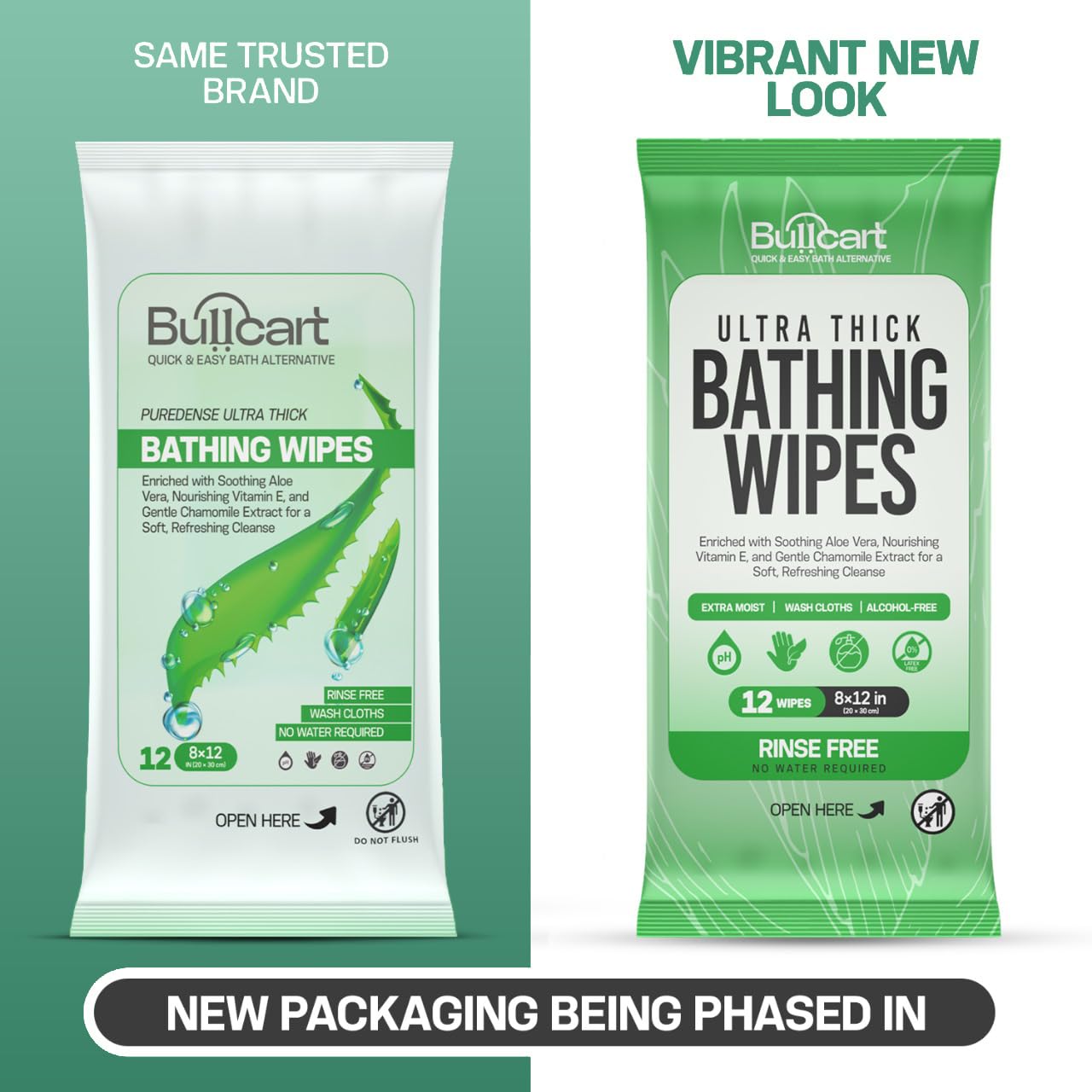 XL Bathing Wipes - Body Wipes for Adults Bathing No Rinse - 10 Pack, 120 Wipes - Disposable Cleansing Cloths for Women, Men & Elderly - W/Aloe - Shower Wipes - Camping & Travel Essentials
