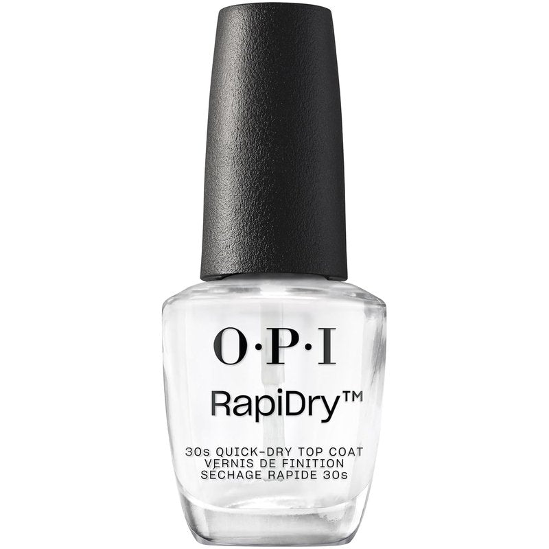 OPI RapiDry Top Coat - Quick Drying Nail Polish for High Shine & Glossy Finish | 0.5 fl oz